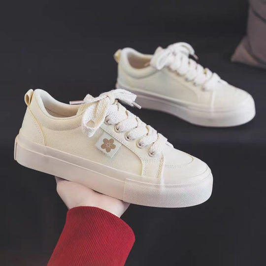 Damen Modische Sneakers aus hochwertigem Canvas mit eleganter Plattformsole R&B