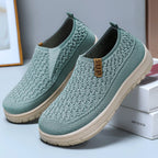 Damen Strick-Sneaker mit elastischem Einstieg und rutschfester Sohle R&B