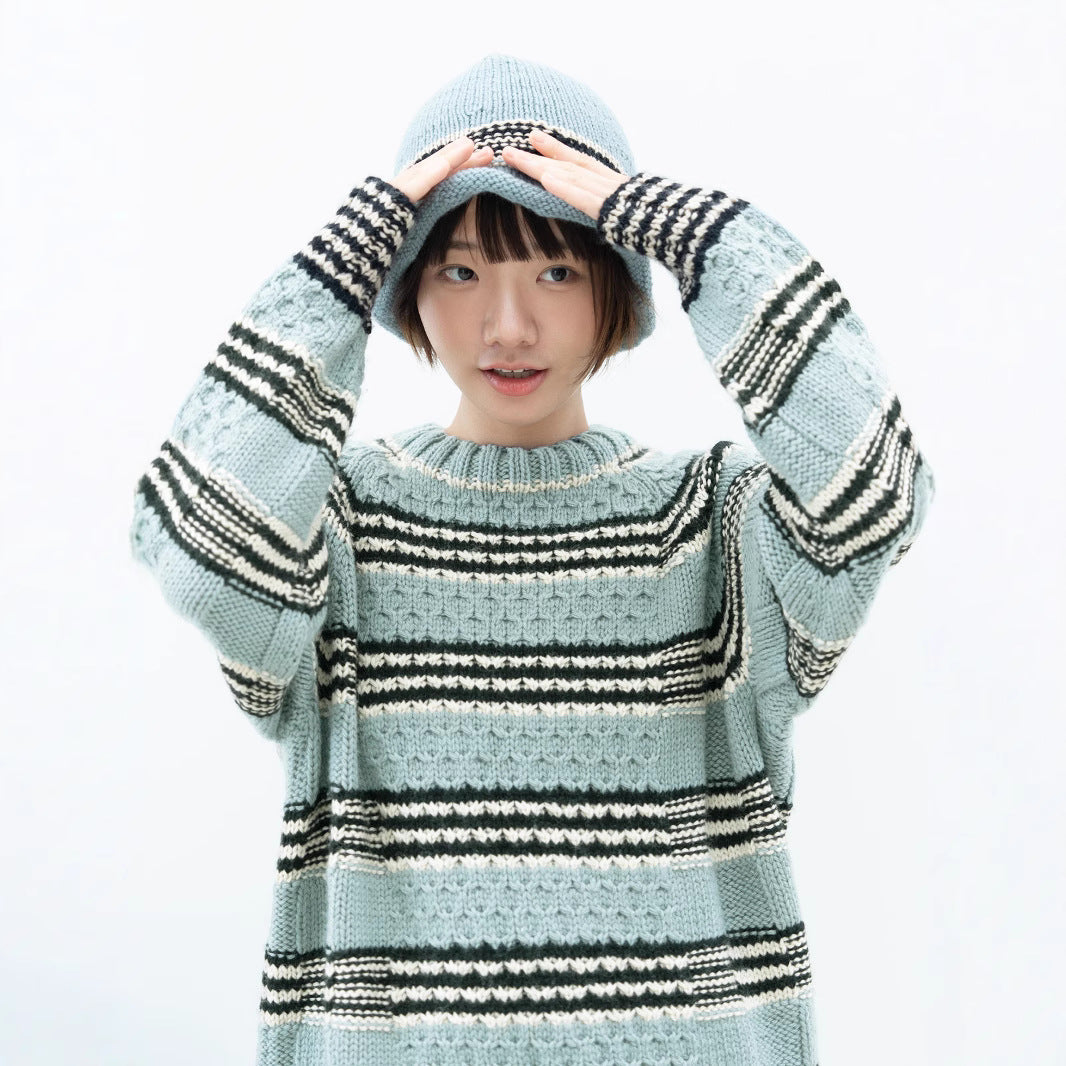 Damen gestrickter Pullover R&B