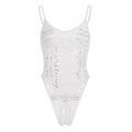Damen Spitzen Bodysuit mit eleganten Schriftzügen R&B