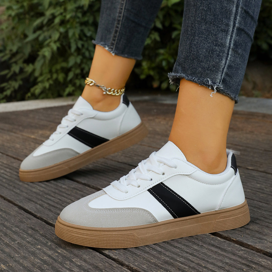 Damen Sneakers im sportlich-eleganten Stil mit gepolsterter Laufsohle R&B