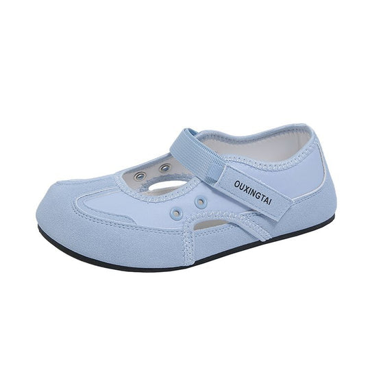 Damen bequeme Freizeitschuhe mit praktischem Klettverschluss und atmungsaktiver Oberflächenstruktur R&B