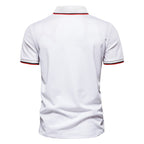 Herren Polohemd mit modischem Farbblock-Design und hochwertiger Baumwollmischung