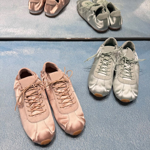 Damen sportive Modellschuhe im eleganten Satin-Look R&B