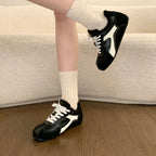Damen Sneaker mit warmem Kunstfellfutter und rutschfester Sohle R&B