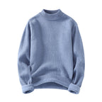 Damen Strickpullover mit hohem Kragen und weichem Innenfutter