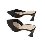 Damen Slingback-Pumps mit elegantem Spitzen-Design und transparentem Absatz R&B