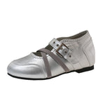 Damen Ballerinas mit stylishen Riemchen und mittelhohem Absatz R&B