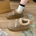 Damen Komfort-Sneaker mit kuscheligem Innenfutter und praktischem Klettverschluss R&B