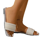 Damen Komfortable und elegante Slipper mit flachem Design R&B