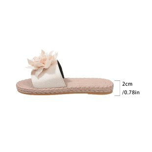 Damen Bequeme Pantoletten mit floralem Dekor R&B