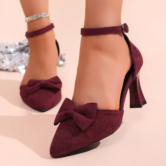 Damen elegante Sling-Pumps mit decorative Schleifenverzierung R&B