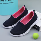 Damen Bequeme Slip-On Sneaker mit atmungsaktivem Obermaterial