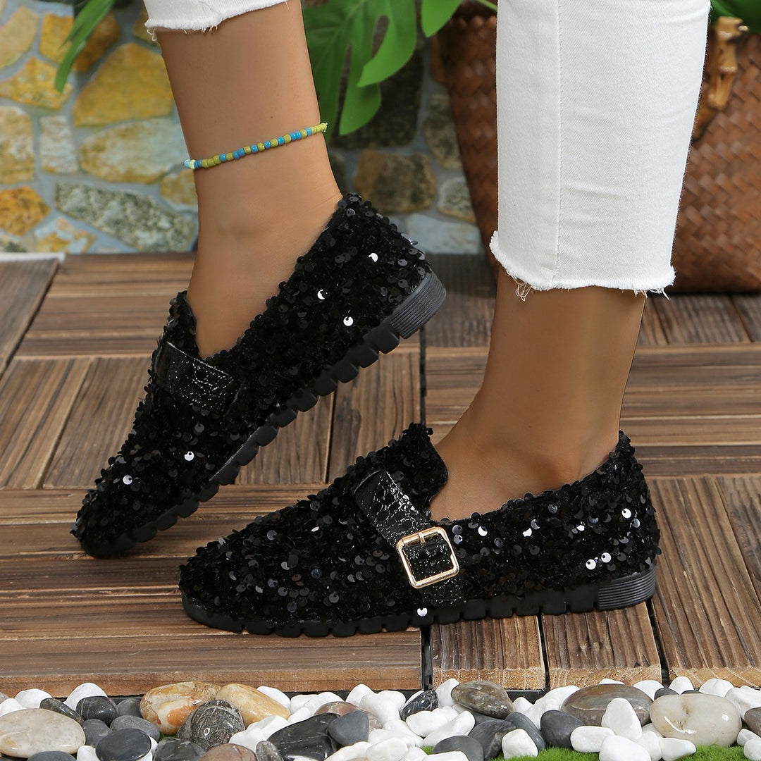 Damen Glitzernde Ballerinas mit luxuriösen Pailletten R&B