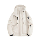 Herren multifunktionale Outdoor-Jacke mit verstellbarer Kapuze