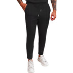 Damen bequeme Stretch-Jogginghose mit hohem Bund und Kordelzug R&B