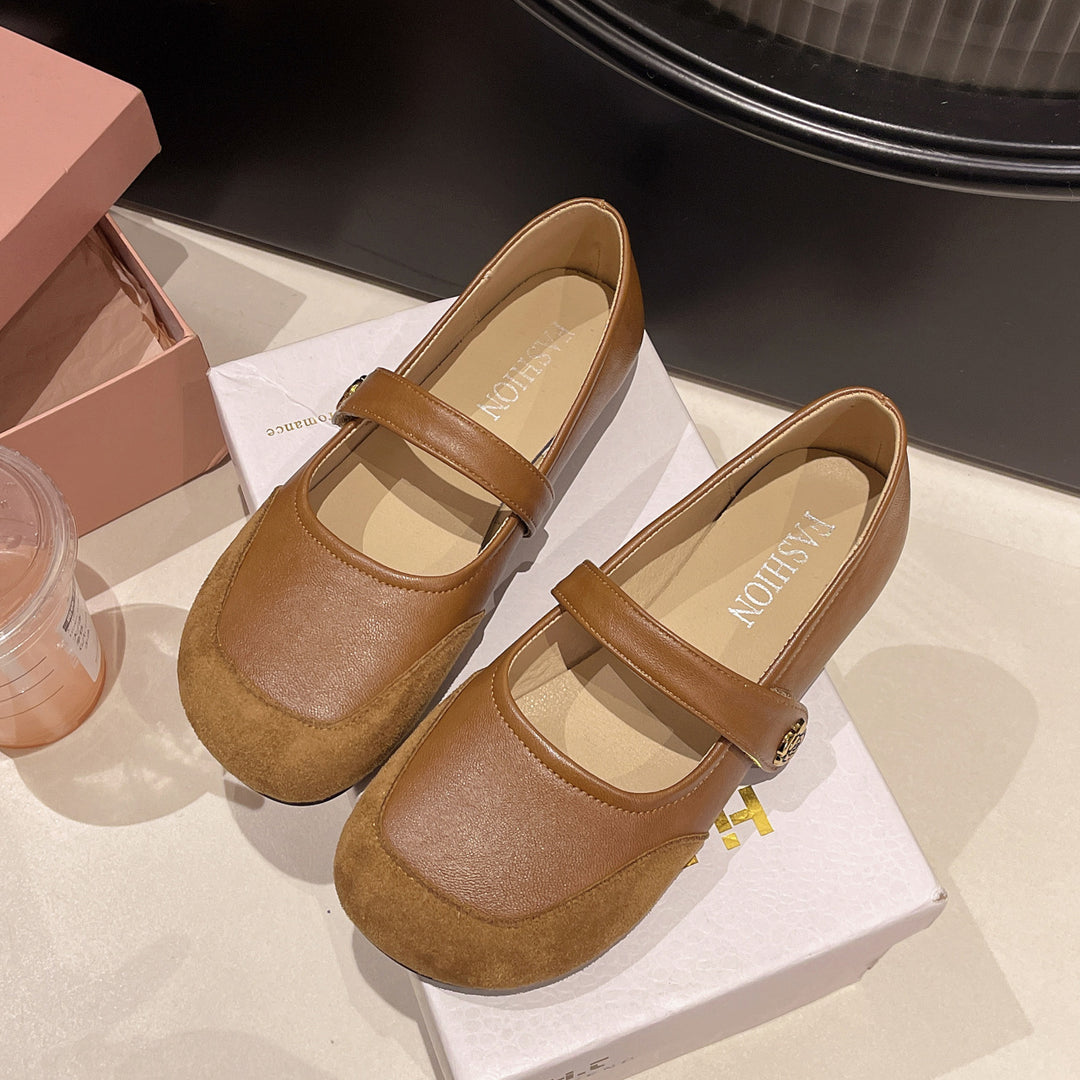 Damen elegante Ballerinas mit dekorativem Riemchen und hochwertiger Sohle R&B