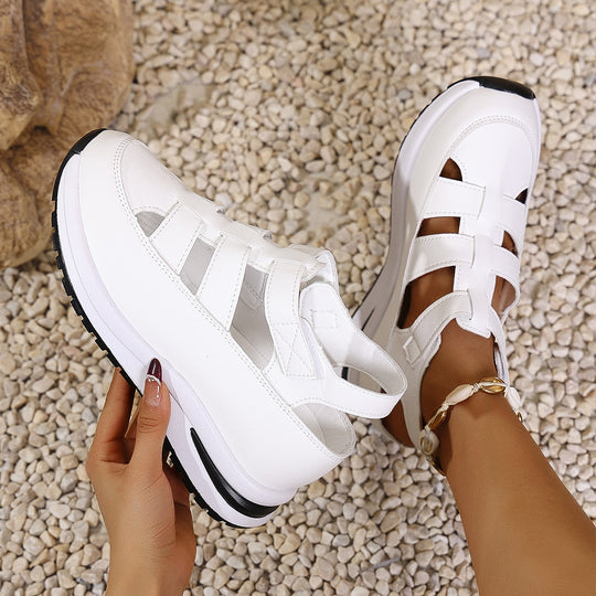 Damen Sportliche Sandalen mit elastischen Riemen R&B