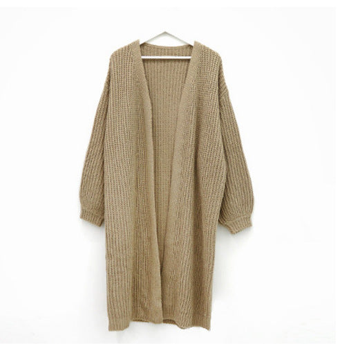 Damen Grobstrick Cardigan mit offenem Schnitt R&B