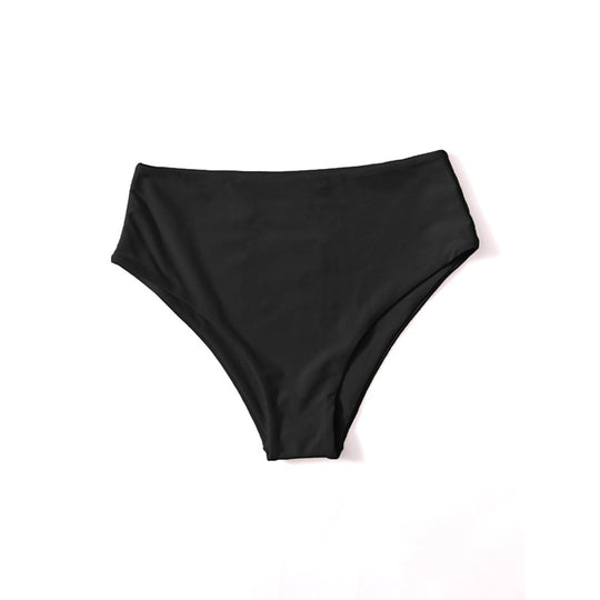 Damen Hochgeschnittener Bikini-Hosenteil mit elegantem Bund R&B