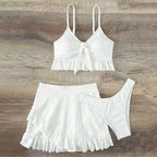 Damen Crop-Top und Rock-Set R&B