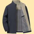 Herren elegante Freizeitjacke mit Stehkragen R&B