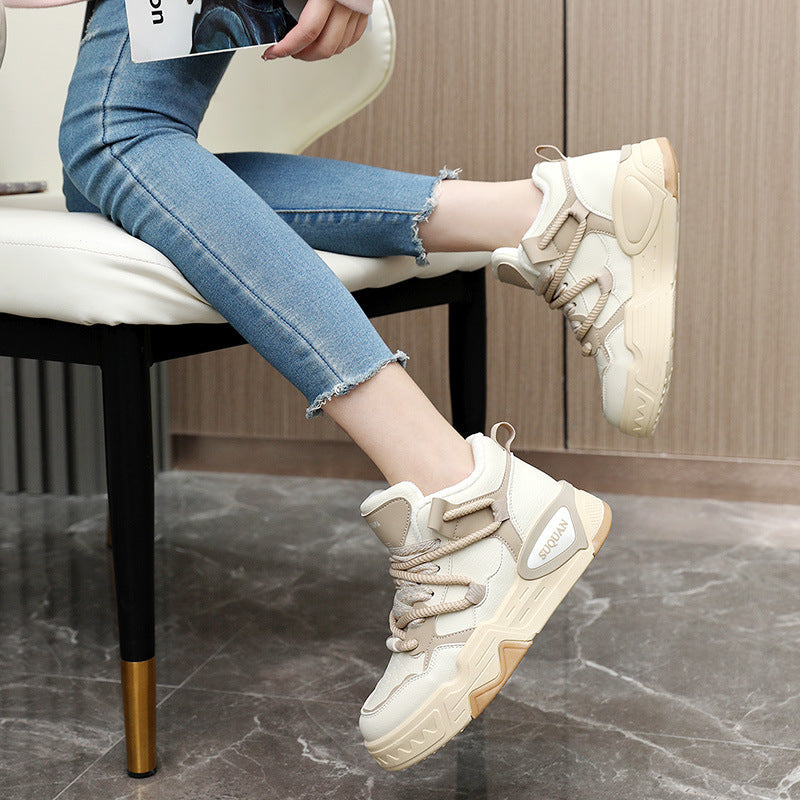 Damen High-Top Sneakers mit ergonomischem Dämpfungssystem und modischem Design R&B