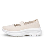 Damen bequeme Slip-On Sneakers mit elastischem Riemen R&B