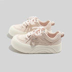 Damen Modische Komfort-Sneaker mit extrahoher Sohle