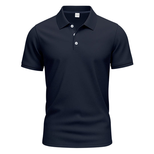 Herren nan atmungsaktives Piqué Poloshirt Kurzarm mit Knopfleiste R&B