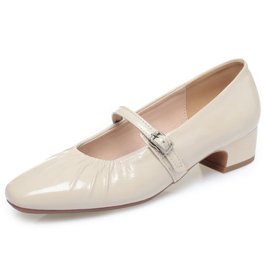 Damen Slingpumps mit elastischem Rüschendesign R&B