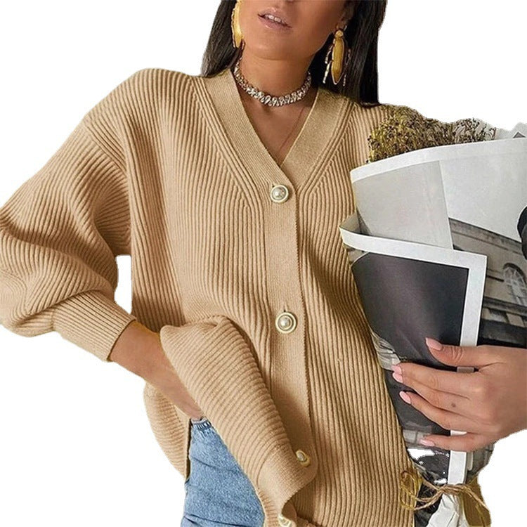 Damen gemütlicher Oversize-Kardie R&B