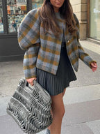 Damen modische Boucléjacke R&B