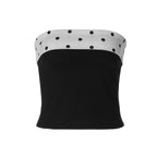 Damen Polka-Dots Bandeau-Top R&B