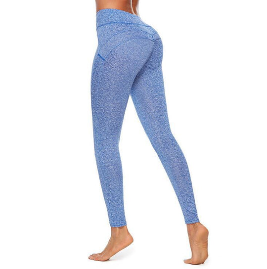 Damen Hochwertige Fitness-Leggings mit hohem Bund und Seitentaschen R&B