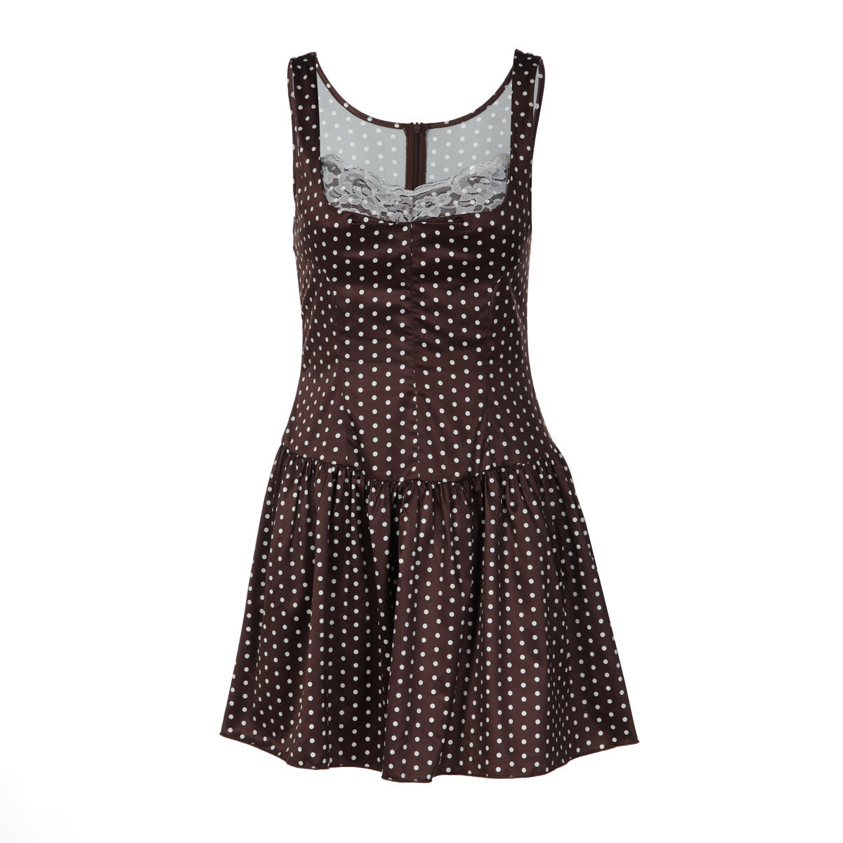 Damen Kleid mit schmeichelndem Schnitt und Spitzendetails R&B