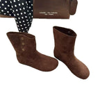 Damen Elegante Stiefel mit modischer Knopf-Dekoration R&B