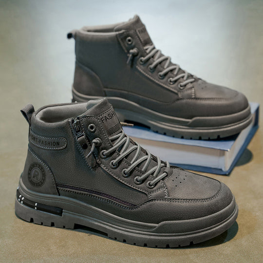 Damen High-Top Sneakers mit praktischem Reißverschluss und rutschfester Sohle R&B
