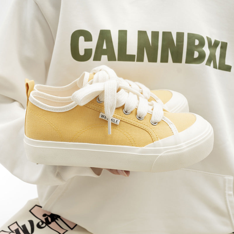 Damen Sneakers aus strapazierfähigem Canvas-Material mit rutschfester Gummisohle