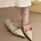 Damen Elegante Slingback-Pumps mit spitzem Zehenbereich und dezentem Riemen R&B
