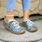Damen Sneakers mit buntem Ethno-Muster und rutschfester Sohle R&B