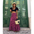 Damen Maxi-Rock mit floralem Muster R&B