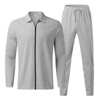 Herren Sportliches Freizeit-Set mit Reißverschluss und atmungsaktiver Struktur R&B