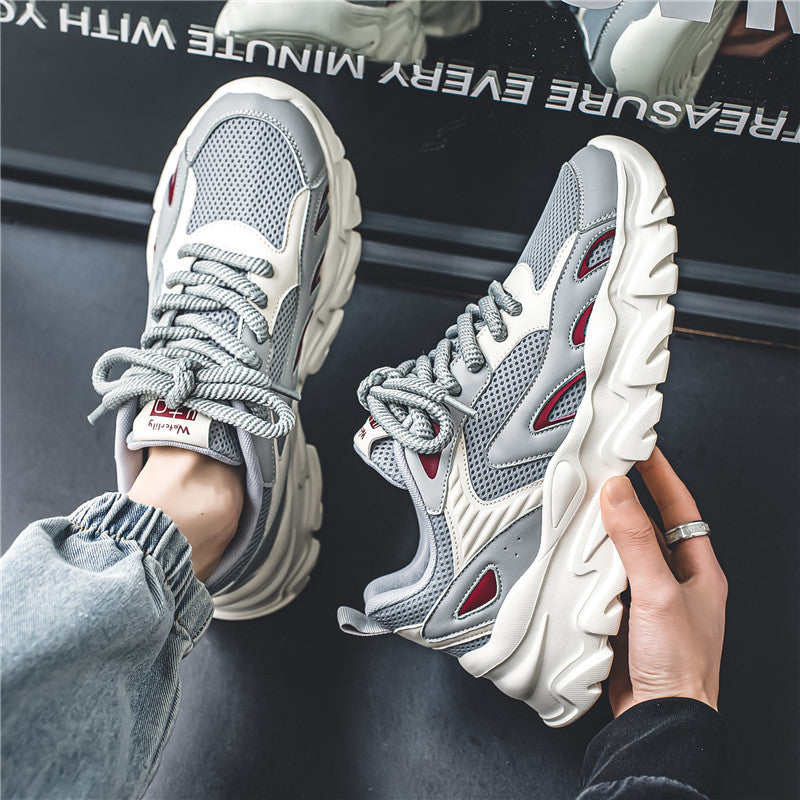Damen Modische Sneakers mit stoßdämpfendem Design und atmungsaktiver Mesh-Oberfläche