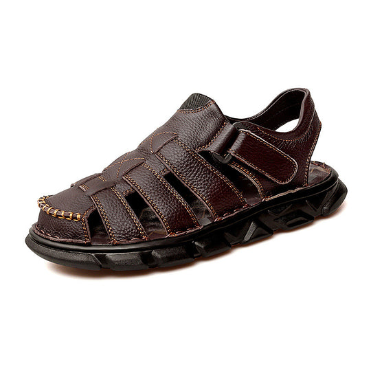 Herren Sportliche Sandalen mit verstellbarem Riemen und rutschfester Sohle R&B