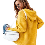 Damen Sweatshirt mit Kapuze und Kängurutasche R&B