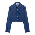 Damen Jeansjacke im lässigen Cropped-Stil R&B