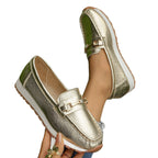 Damen Modische Slip-On Loafer