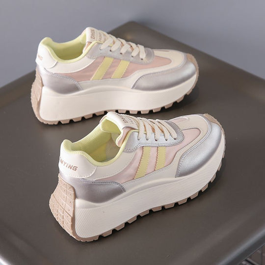 Damen Modische Plateau-Sneaker mit bequemem Fußbett und sportlichem Design R&B