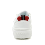 Damen Trendige Plateau-Sneaker mit buntem Schriftzug R&B